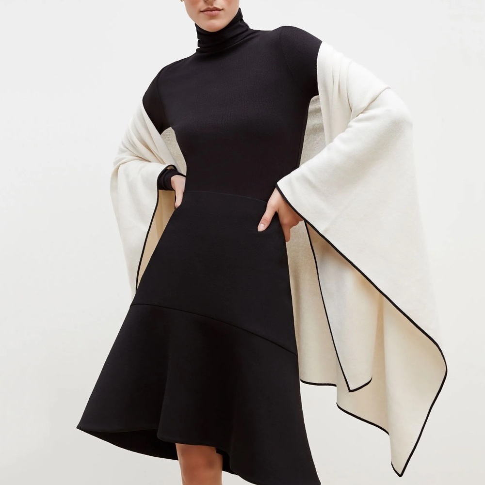 M.M.Lafleur The Angelou Shawl—Contrast Cotton Cashmere